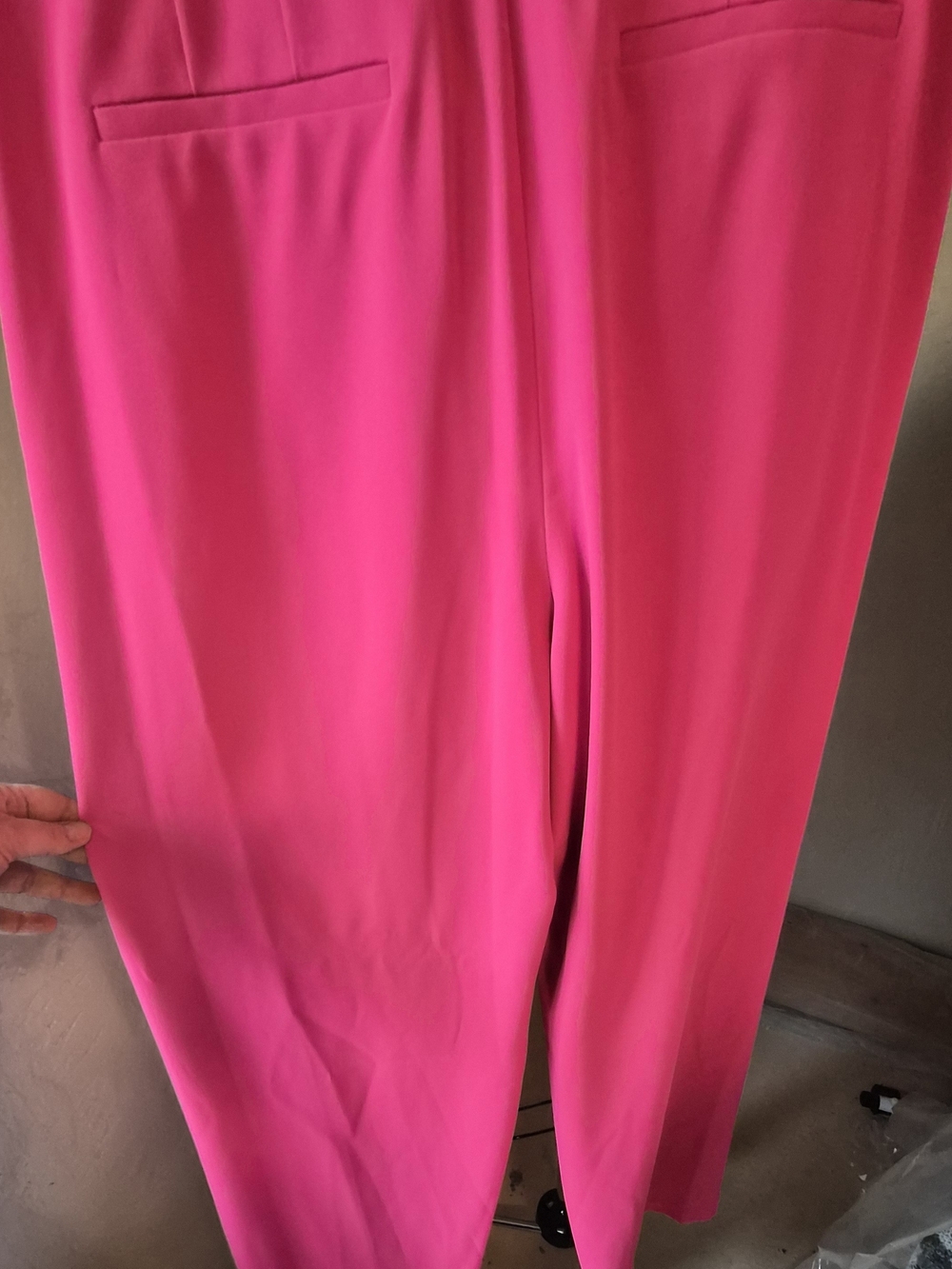 Alice + Olivia Fuchsia High-Waist Wide-Leg Trousers - Picture 8 of 15